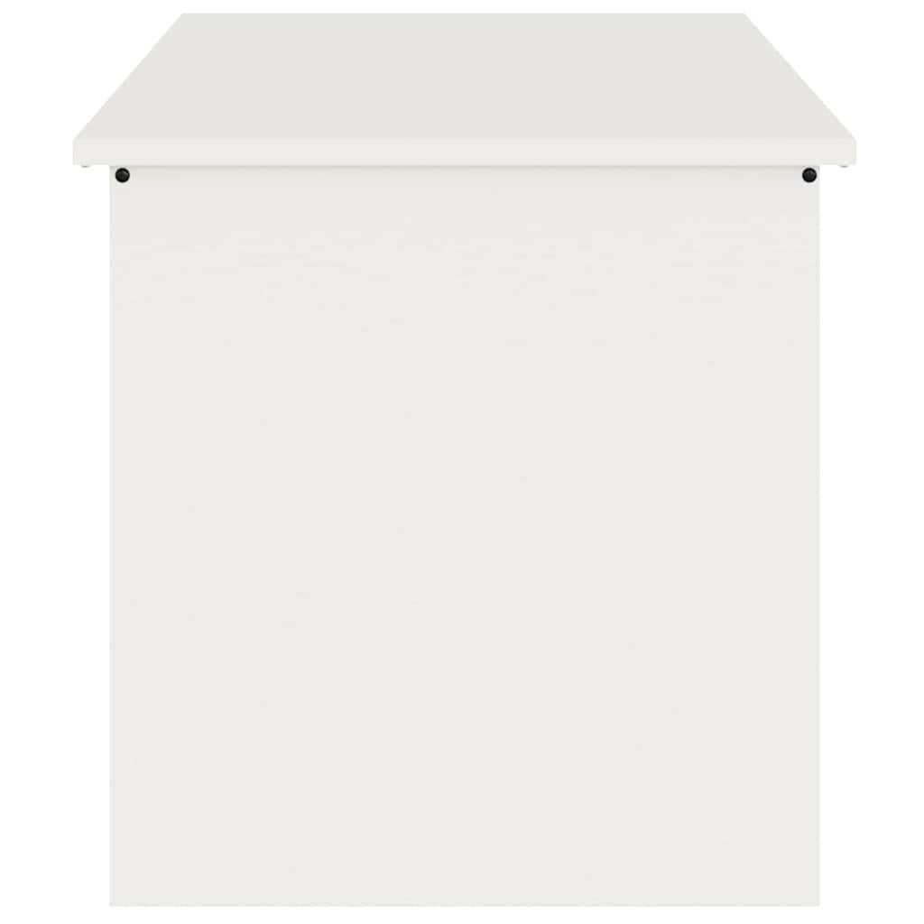 Cutie de depozitare exterioară Alb 100 x 50,5 x 50 cm Oțel GartenMobel Dekor