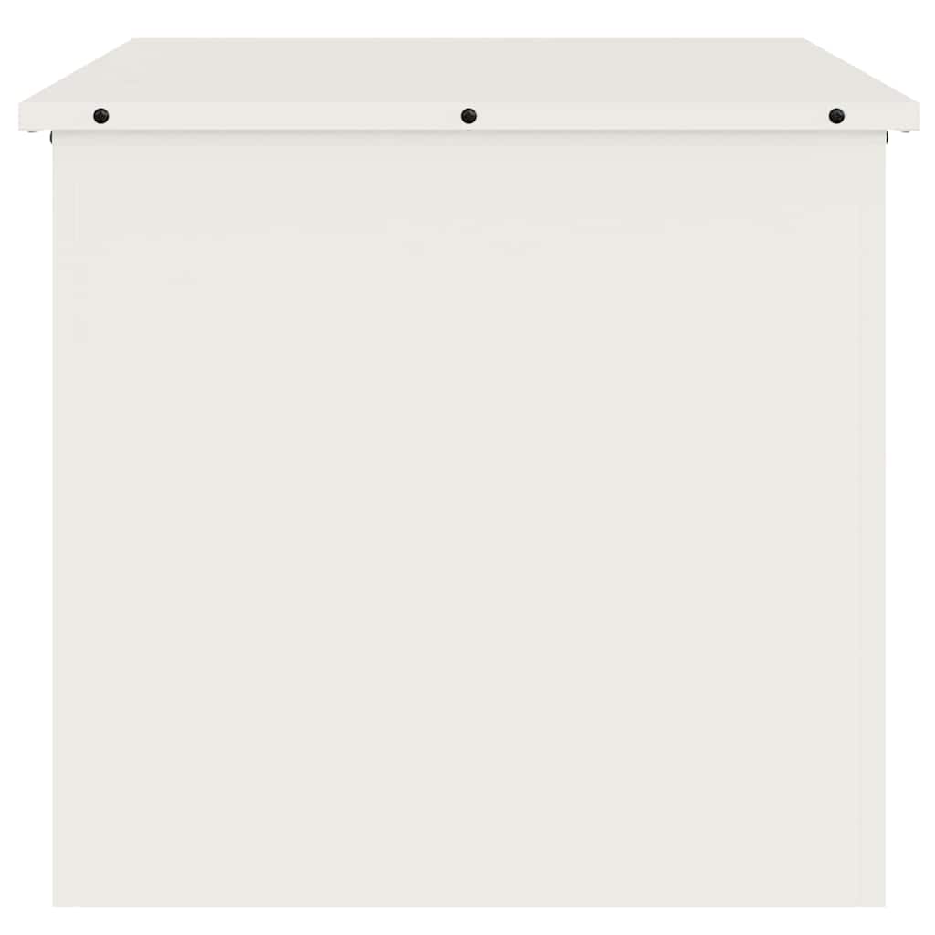 Cutie de depozitare exterioară Alb 55 x 50,5 x 50 cm Oțel GartenMobel Dekor