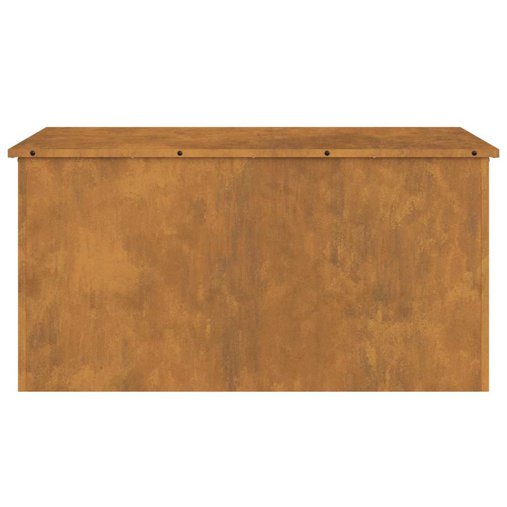 Cutie de depozitare exterioară Ruginit 100 x 50,5 x 50 cm Oțel GartenMobel Dekor