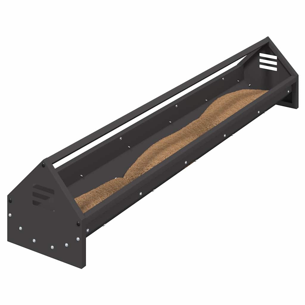 JGHEAB pentru hrănit pui Negru 108 x 20,5 x 20 cm GartenMobel Dekor