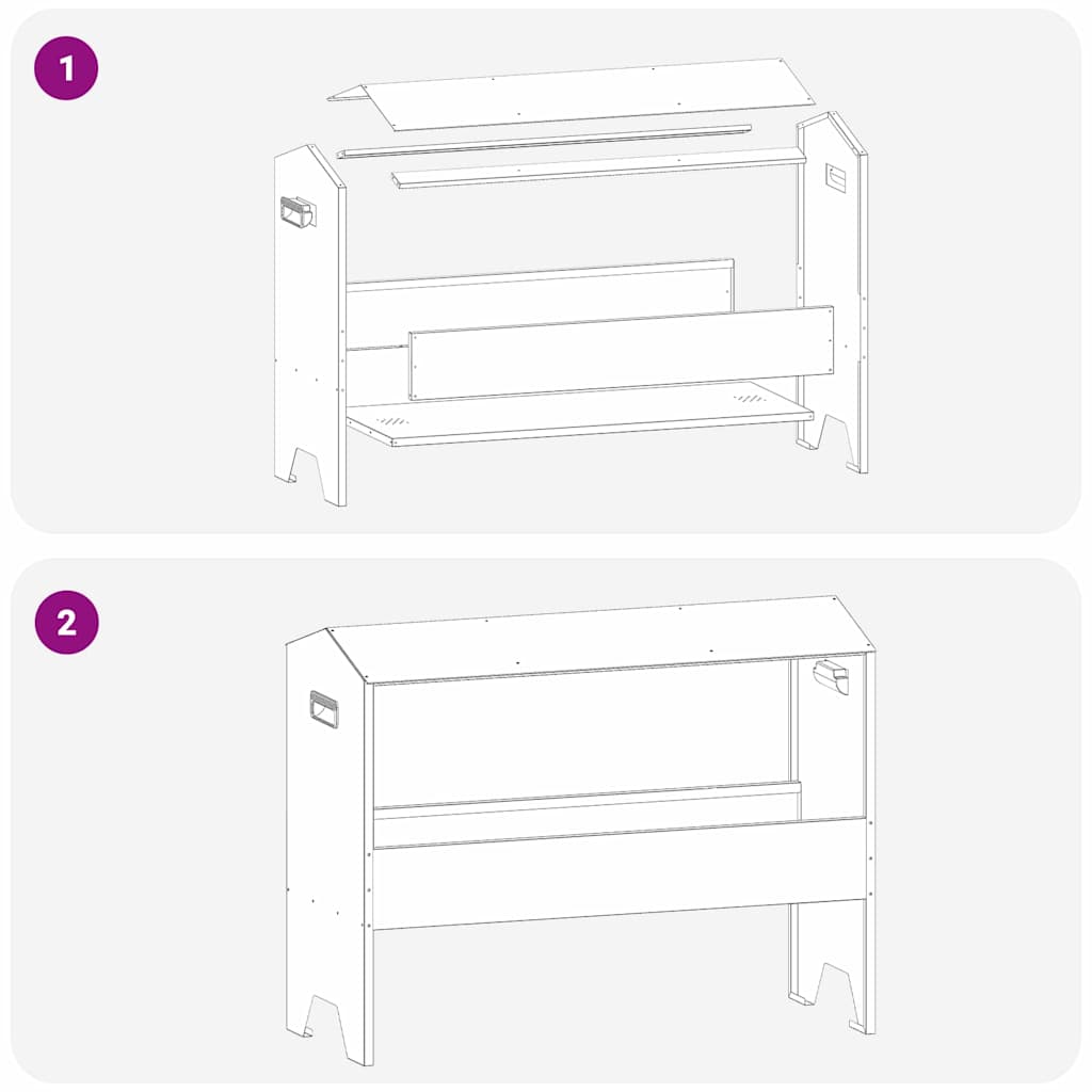 Jgheab pentru hrănirea animalelor Verde măsliniu GartenMobel Dekor