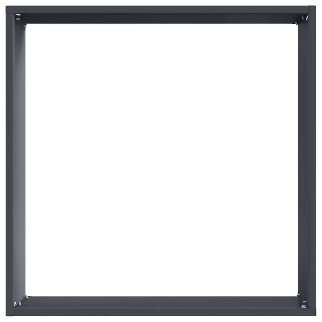 Margine pentru gazon 6 pcs Antracit 40 x 40 x 13 cm Oțel GartenMobel Dekor