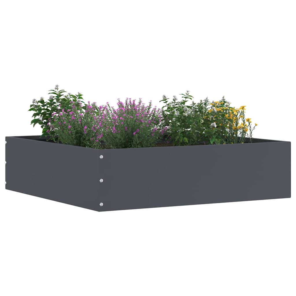 Margine pentru gazon Antracit 50 x 50 x 13 cm Oțel GartenMobel Dekor