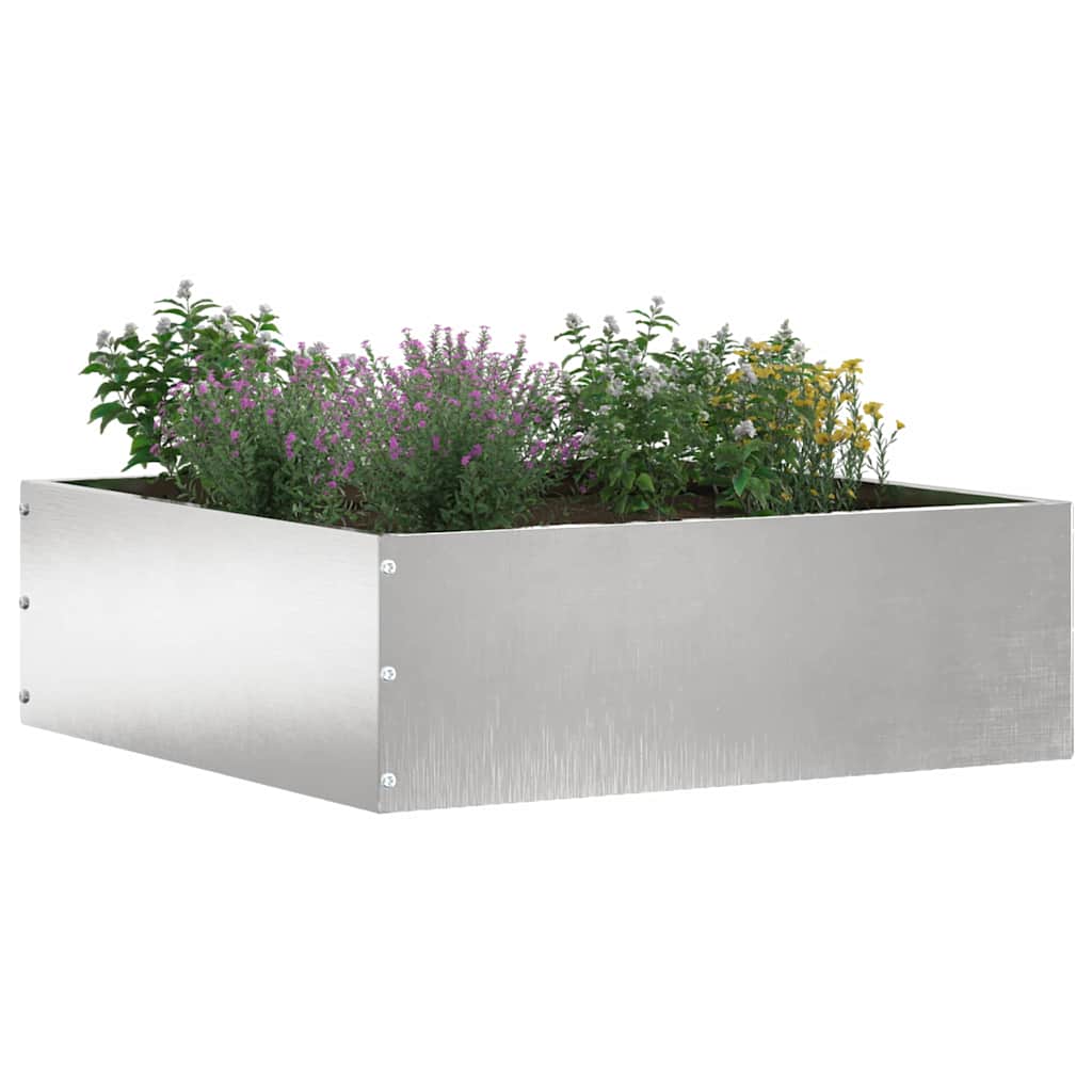 Margine pentru gazon Argintiu 40 x 40 x 13 cm Oţel inoxidabil GartenMobel Dekor