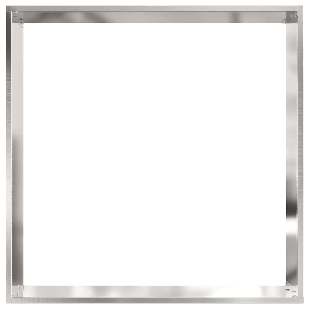 Margine pentru gazon Argintiu 50 x 50 x 13 cm Oţel inoxidabil GartenMobel Dekor