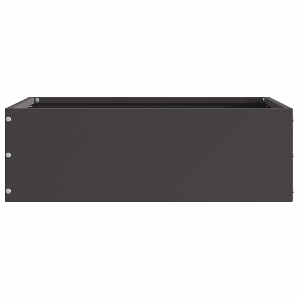 Margine pentru gazon Negru 40 x 40 x 13 cm Oțel GartenMobel Dekor