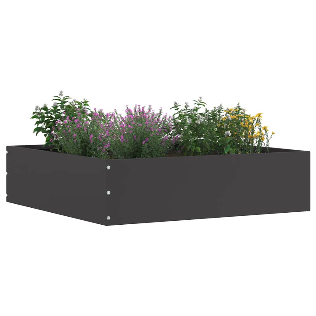 Margine pentru gazon Negru 50 x 50 x 13 cm Oțel GartenMobel Dekor