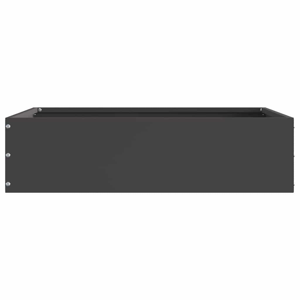 Margine pentru gazon Negru 50 x 50 x 13 cm Oțel GartenMobel Dekor