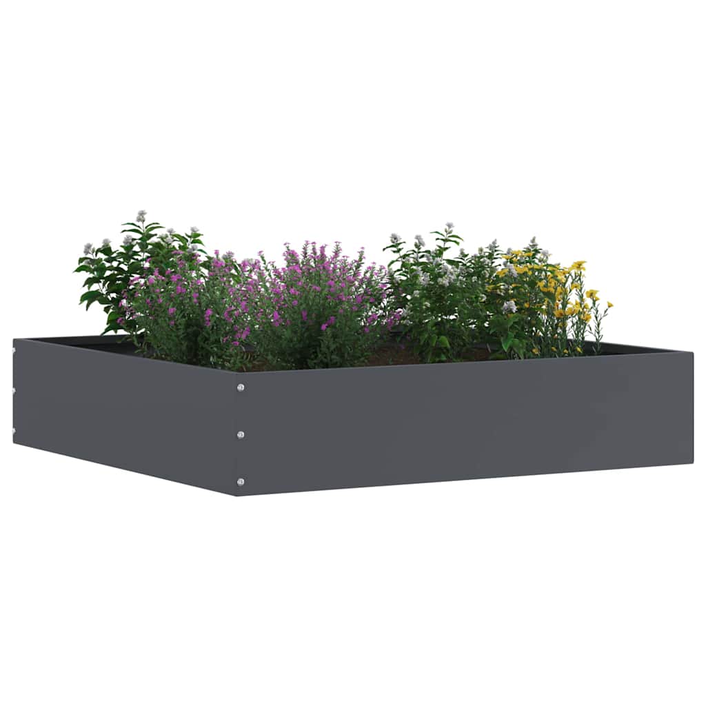Margine pentru gazon 6 pcs Antracit 60 x 60 x 13 cm Oțel GartenMobel Dekor