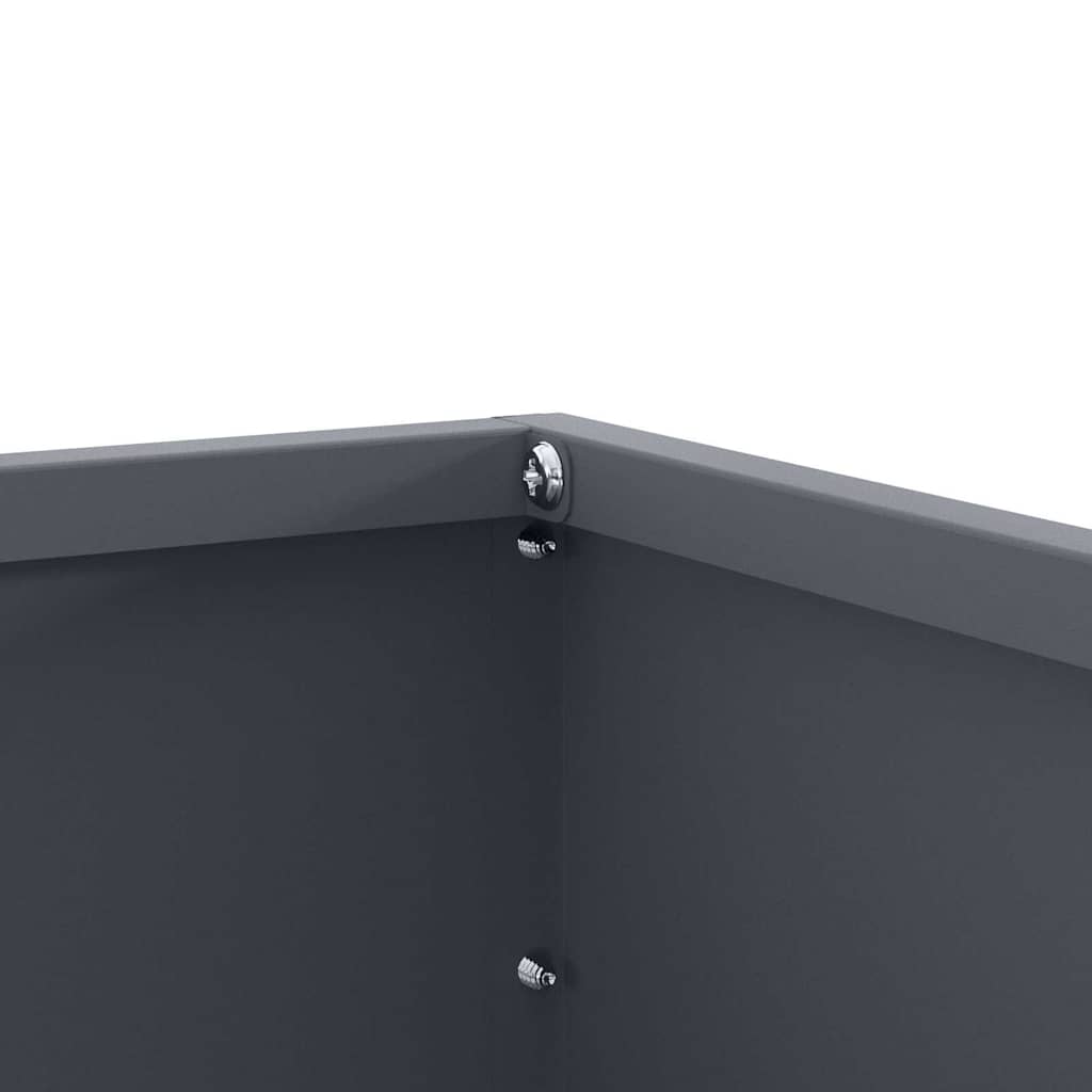 Margine pentru gazon 6 pcs Antracit 60 x 60 x 13 cm Oțel GartenMobel Dekor