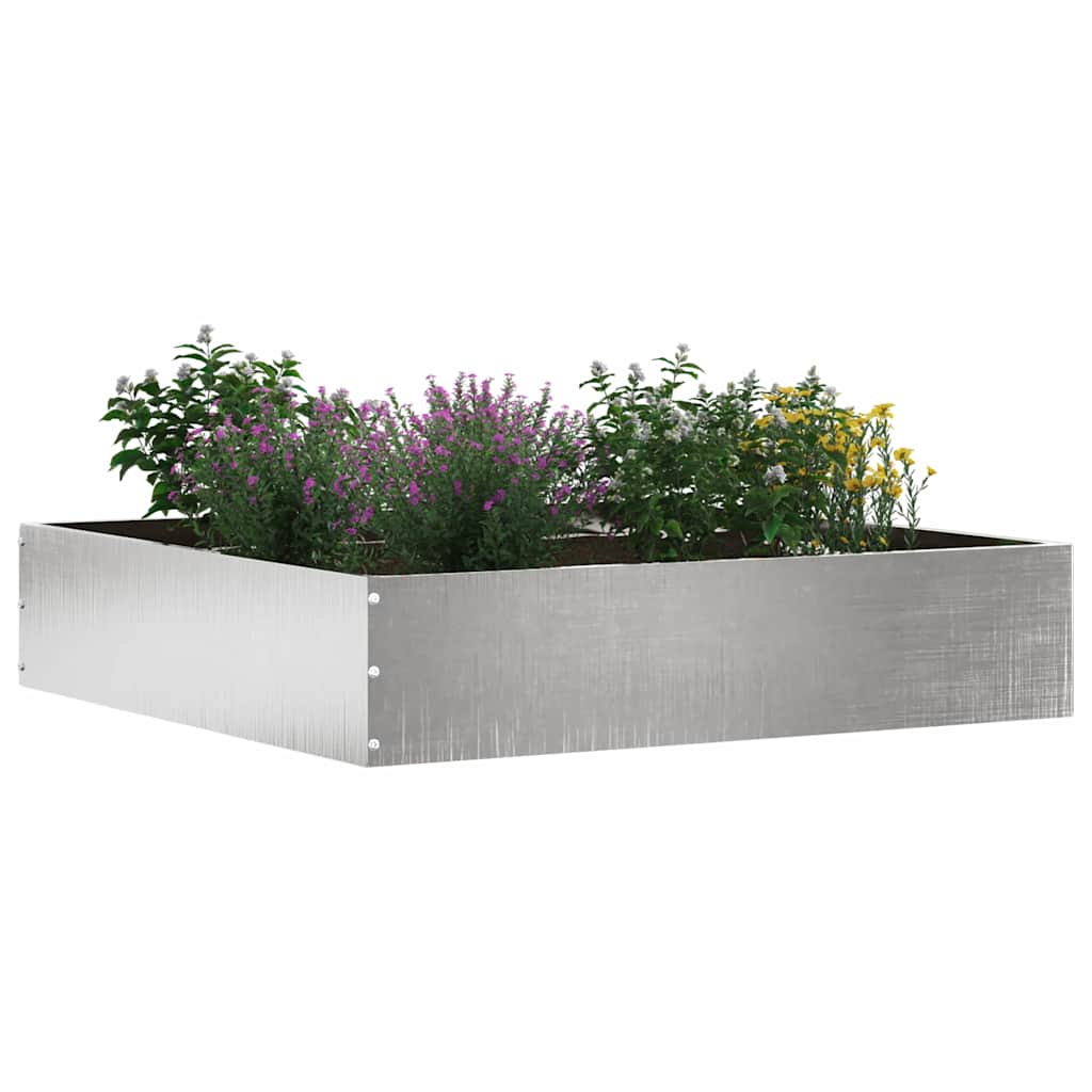 Margine pentru gazon 6 pcs Argintiu 60 x 60 x 13 cm GartenMobel Dekor