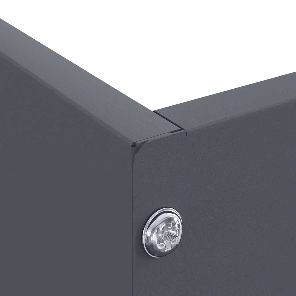 Margine pentru gazon Antracit 60 x 60 x 13 cm Oțel GartenMobel Dekor