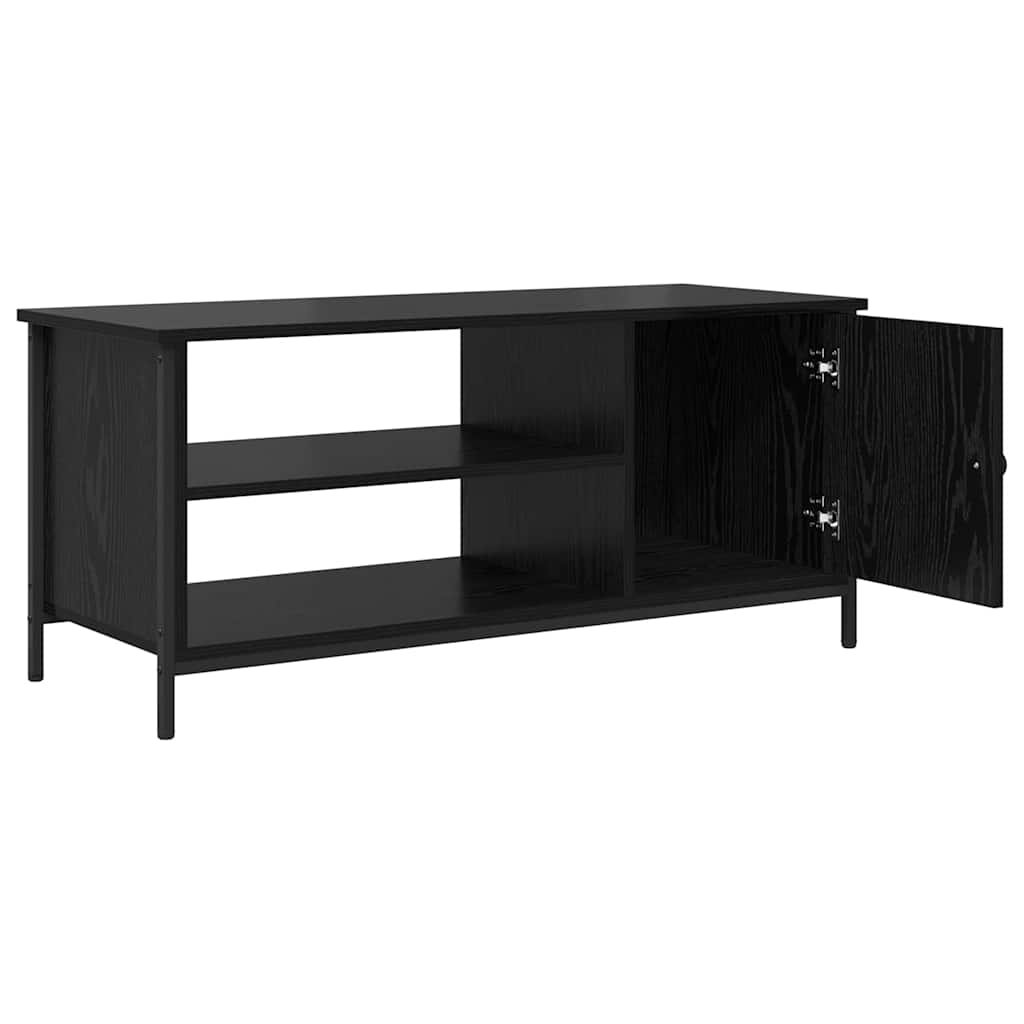 Cabinet TV Stejar Negru 100 x 40 x 45 cm Lemn compozit GartenMobel Dekor