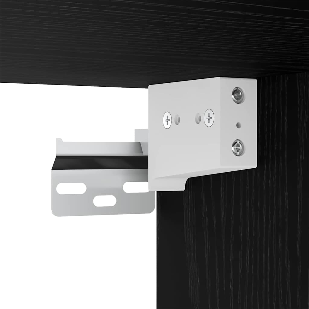 Dulap cu oglindă Stejar negru 91 x 15 x 76.5 cm Lemn compozit GartenMobel Dekor