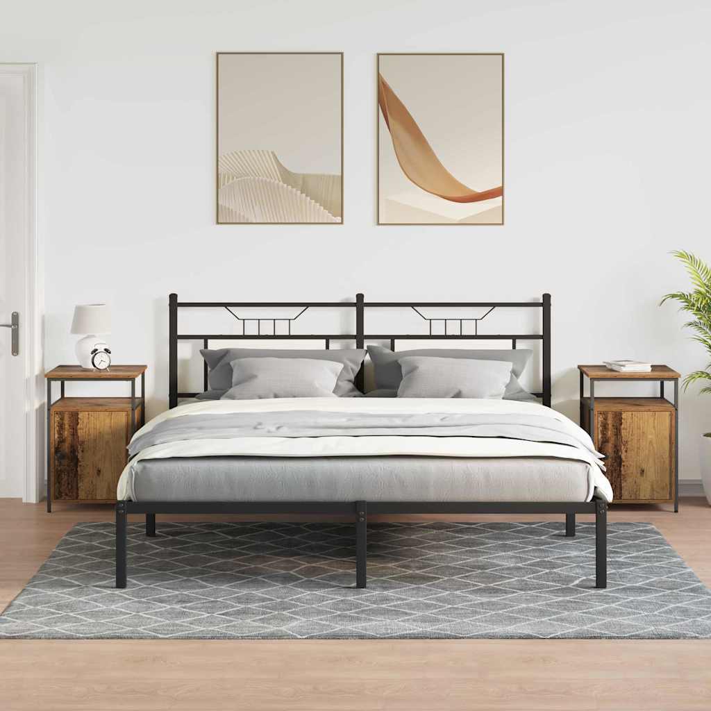 Dulap de noapte Lemn vechi Lemn compozit GartenMobel Dekor