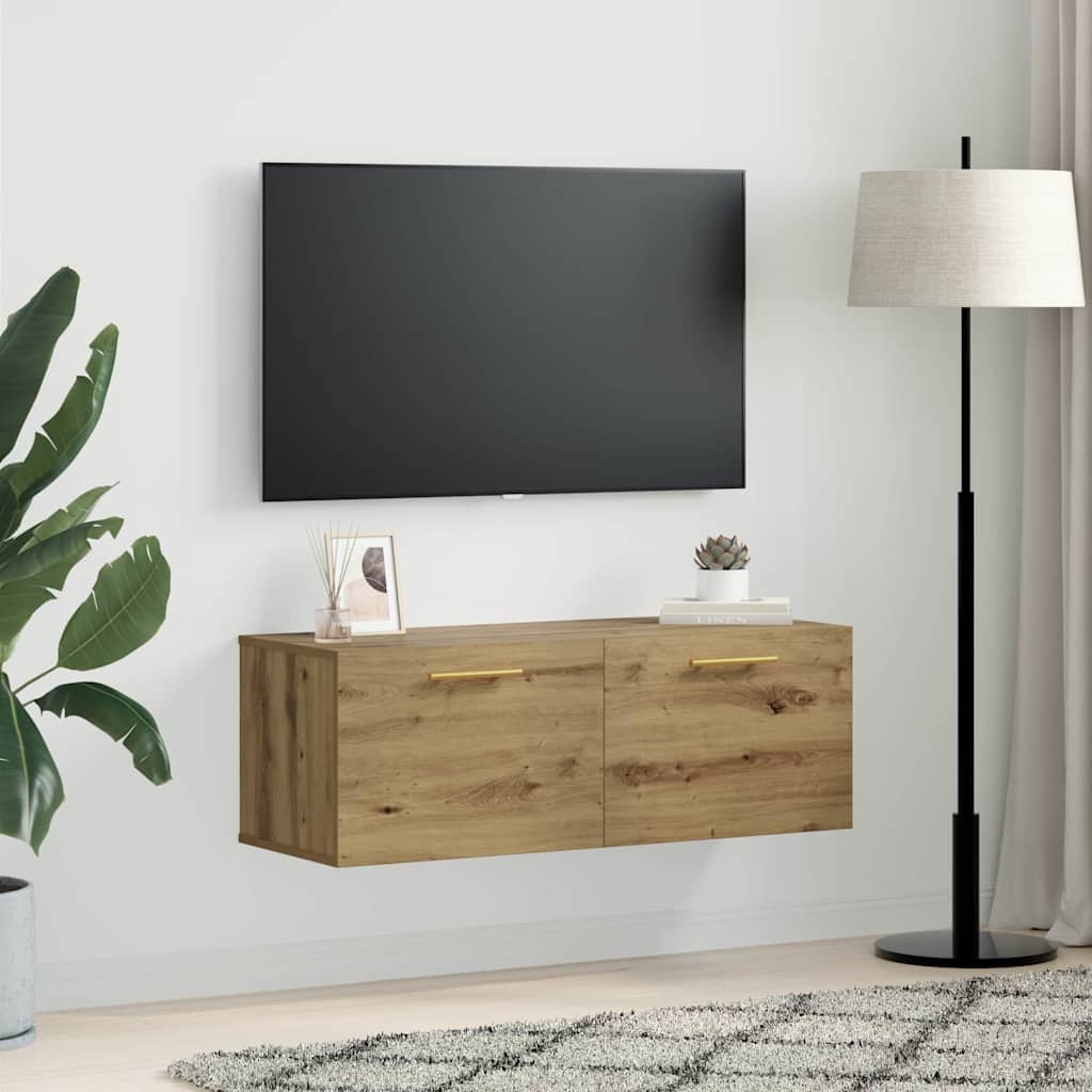 Dulap de perete Pe perete stejar artizanal 100 x 36.5 x 35 cm GartenMobel Dekor