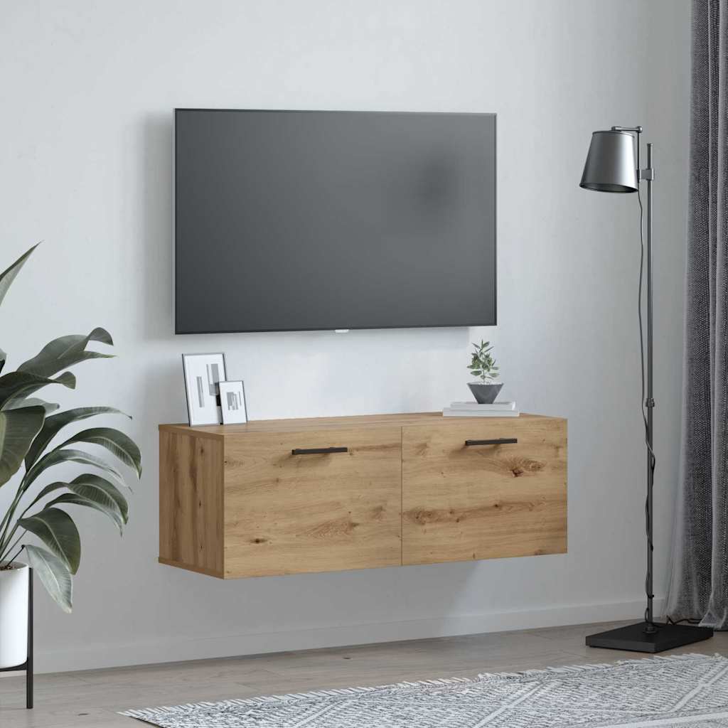 Dulap de perete Pe perete stejar artizanal 100 x 36.5 x 35 cm GartenMobel Dekor