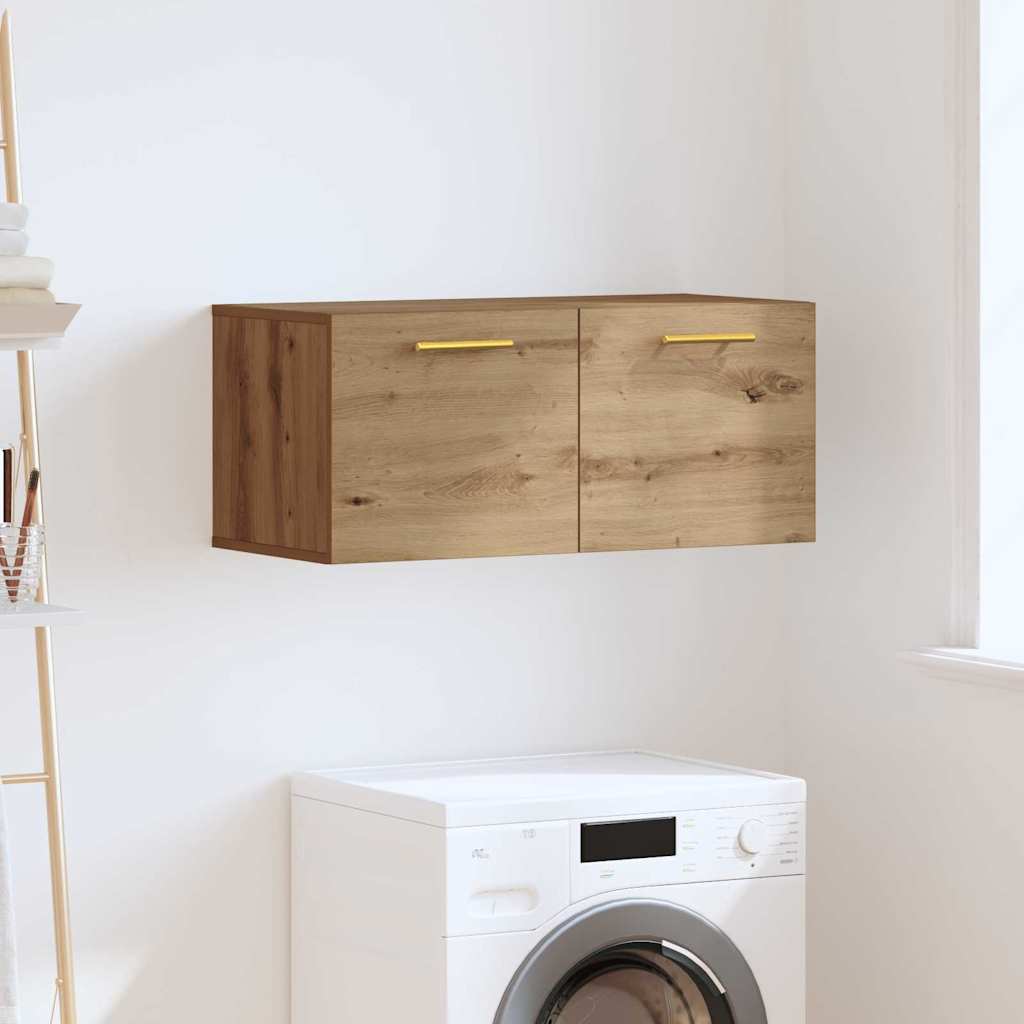 Dulap de perete Pe perete stejar artizanal 80 x 36.5 x 35 cm GartenMobel Dekor