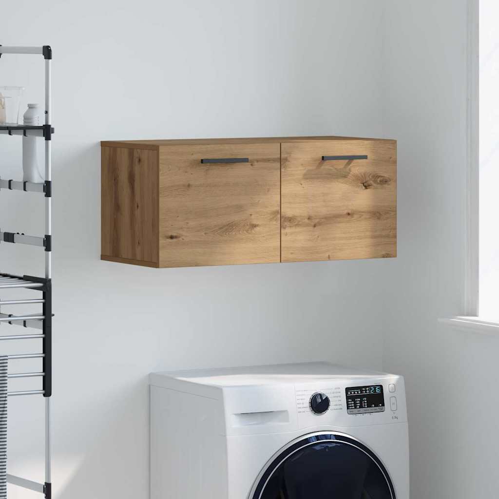 Dulap de perete Pe perete stejar artizanal 80 x 36.5 x 35 cm GartenMobel Dekor