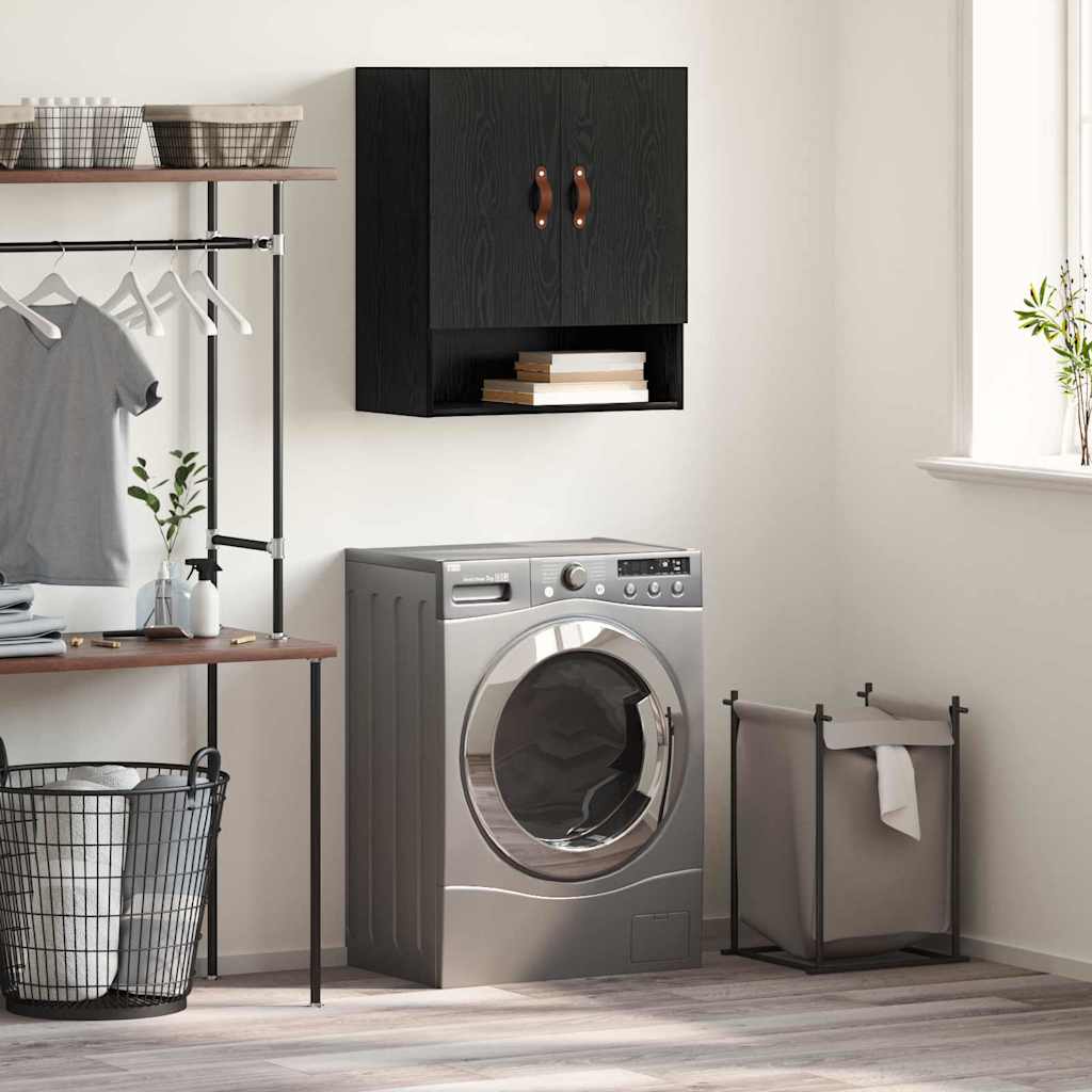 Dulap de perete Stejar negru 60 x 31 x 70 cm Lemn compozit GartenMobel Dekor