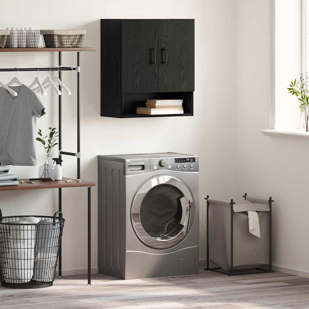 Dulap de perete Stejar negru 60 x 31 x 70 cm Lemn compozit GartenMobel Dekor