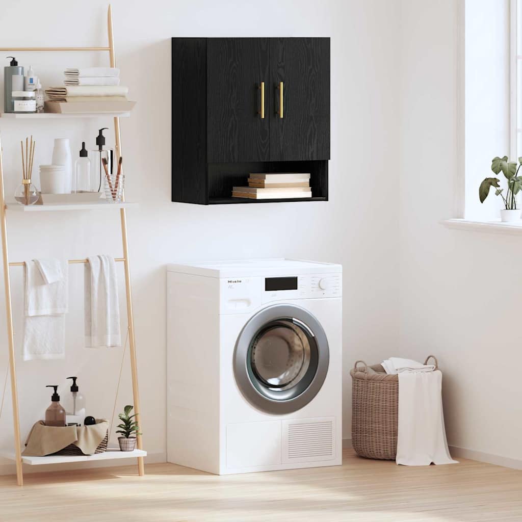 Dulap de perete Stejar negru 60 x 31 x 70 cm Lemn compozit GartenMobel Dekor