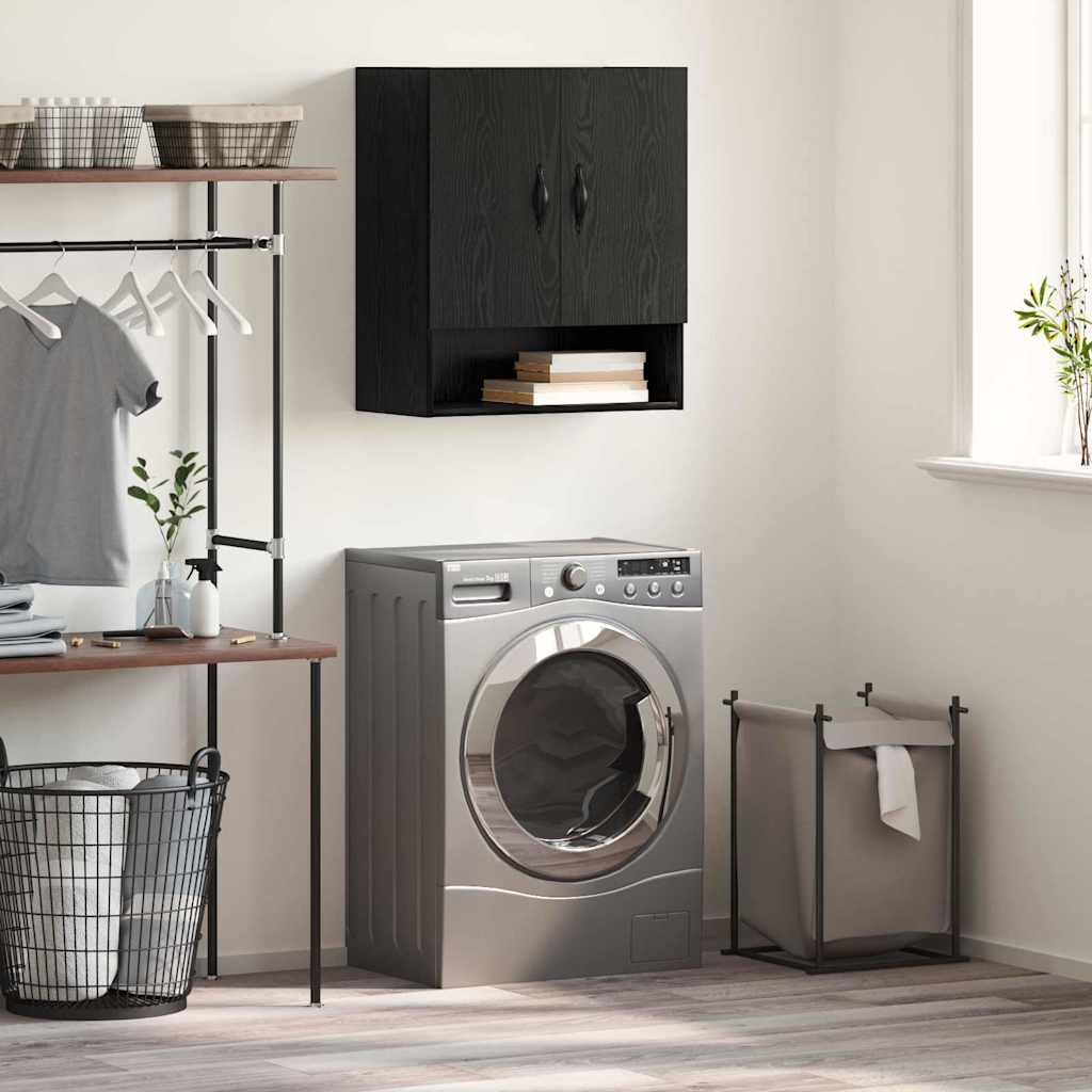 Dulap de perete Stejar negru 60 x 31 x 70 cm Lemn compozit GartenMobel Dekor