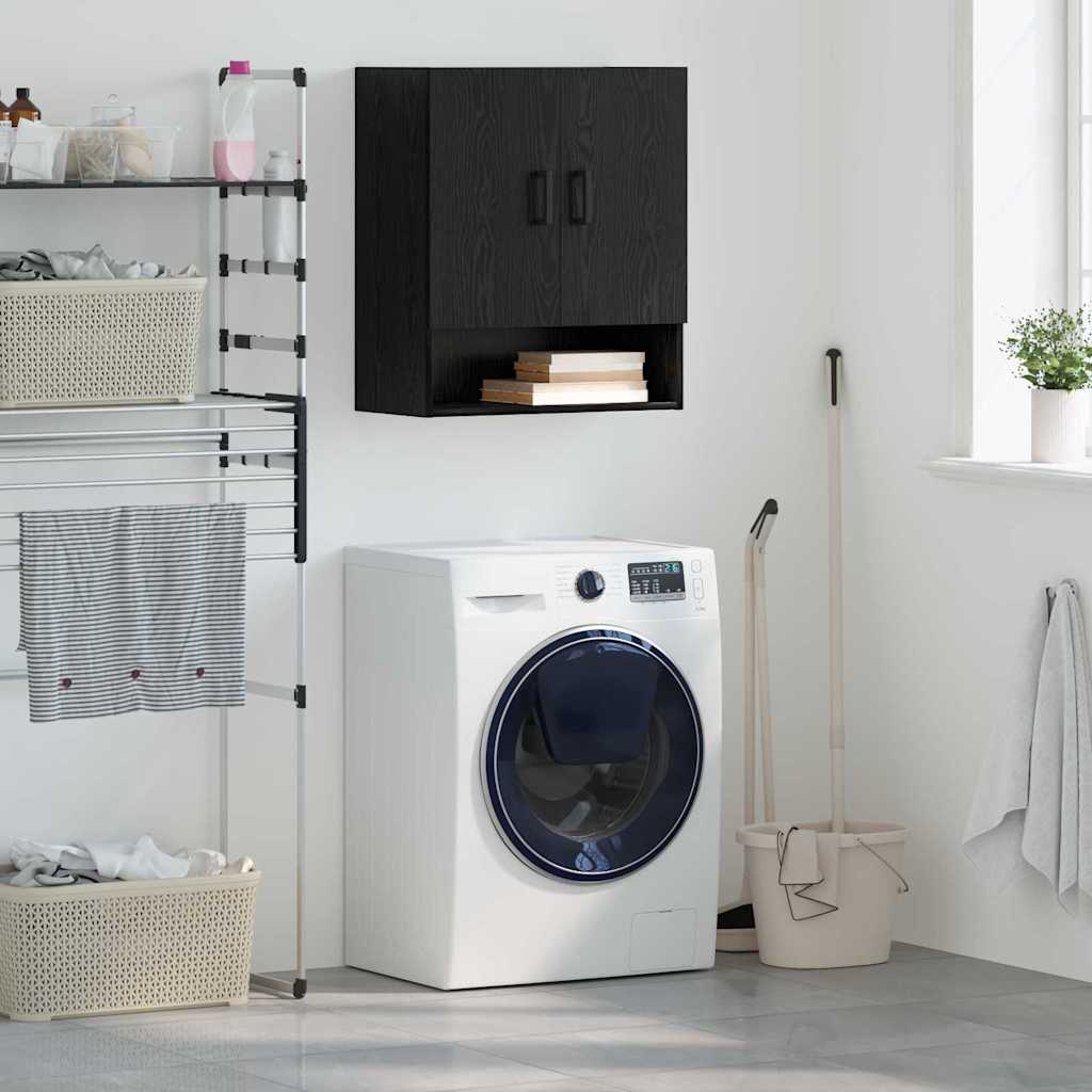 Dulap de perete Stejar negru 60 x 31 x 70 cm Lemn compozit GartenMobel Dekor