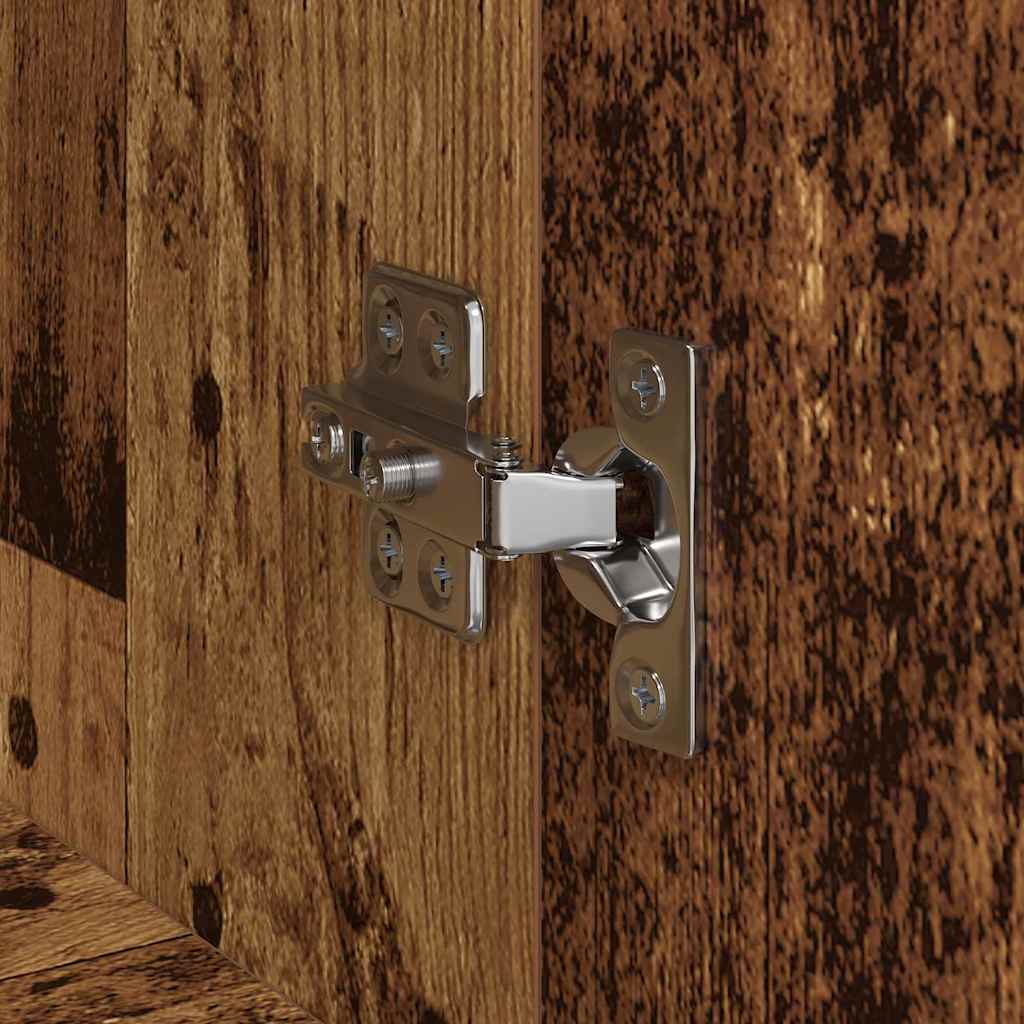 Dulap de birou cu ușă Lemn vechi 60 x 32 x 115 cm Lemn compozit GartenMobel Dekor