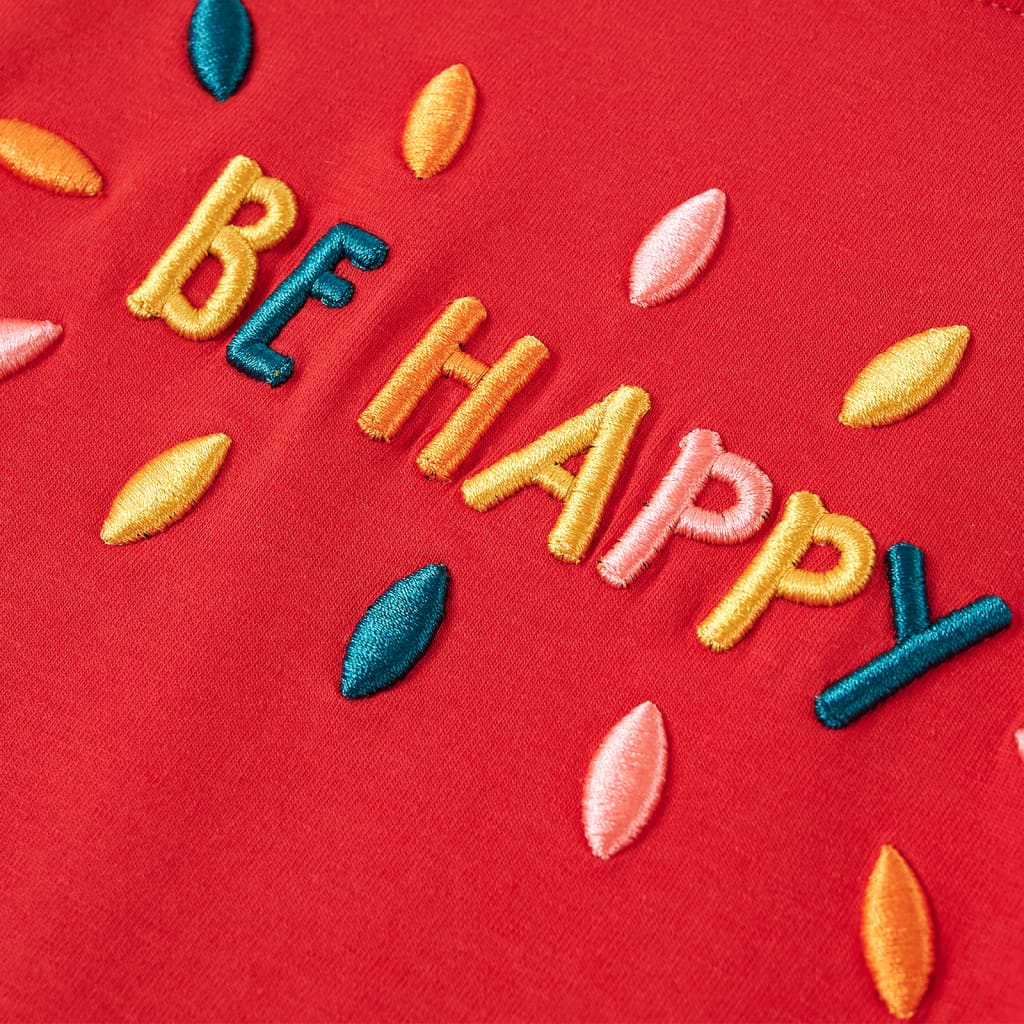 Tricou pentru copii cu mâneci lungi, roșu, 92 GartenMobel Dekor