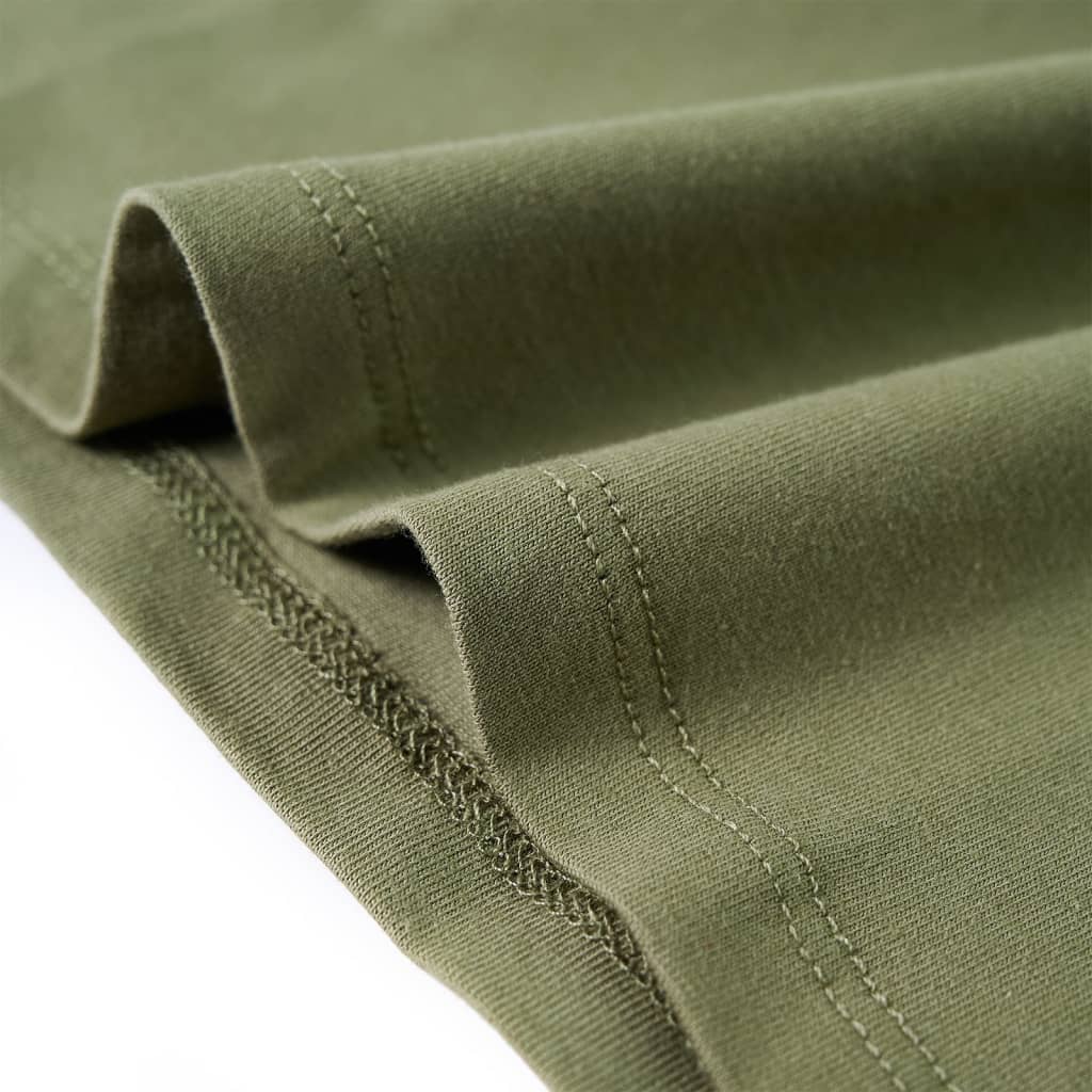 Tricou pentru copii cu mâneci lungi, kaki, 128 GartenMobel Dekor