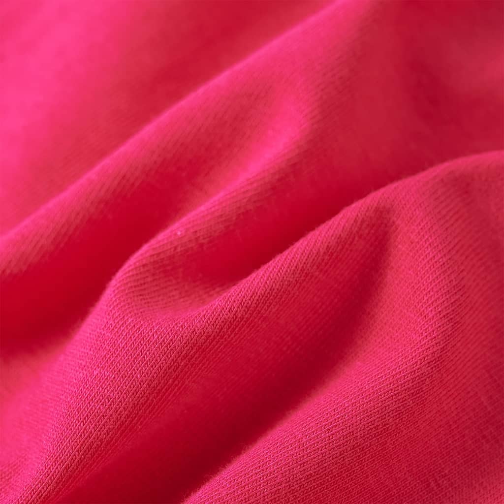 Tricou pentru copii cu mâneci lungi, roz aprins, 104 GartenMobel Dekor