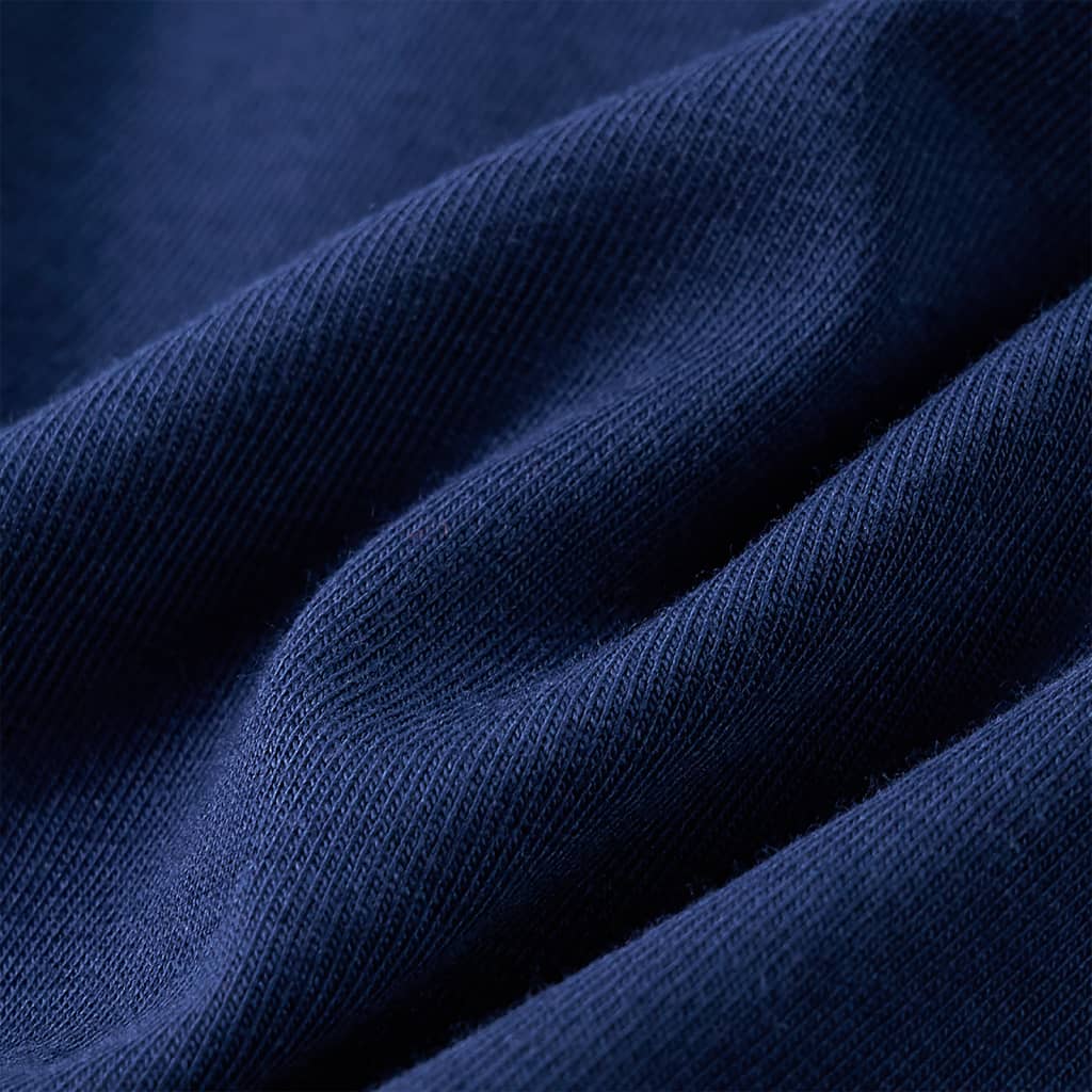 Tricou pentru copii cu mâneci lungi, bleumarin, 104 GartenMobel Dekor