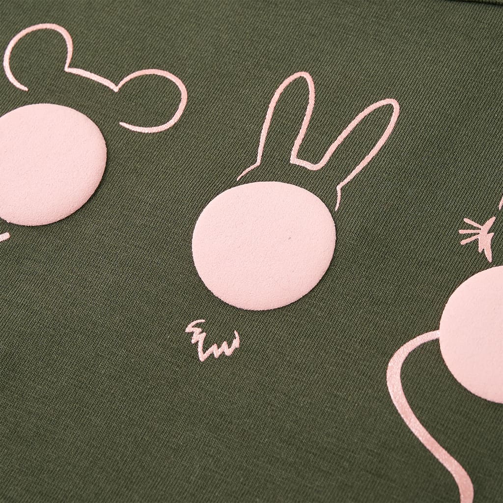 Tricou pentru copii cu mâneci lungi, kaki, 116 GartenMobel Dekor