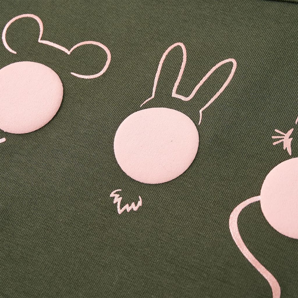 Tricou pentru copii cu mâneci lungi, kaki, 92 GartenMobel Dekor