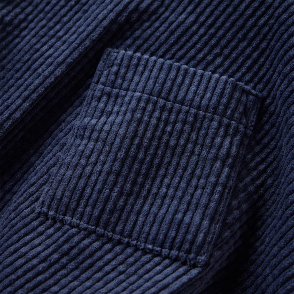 Fustă pentru copii cu buzunare, velur, bleumarin, 116 GartenMobel Dekor