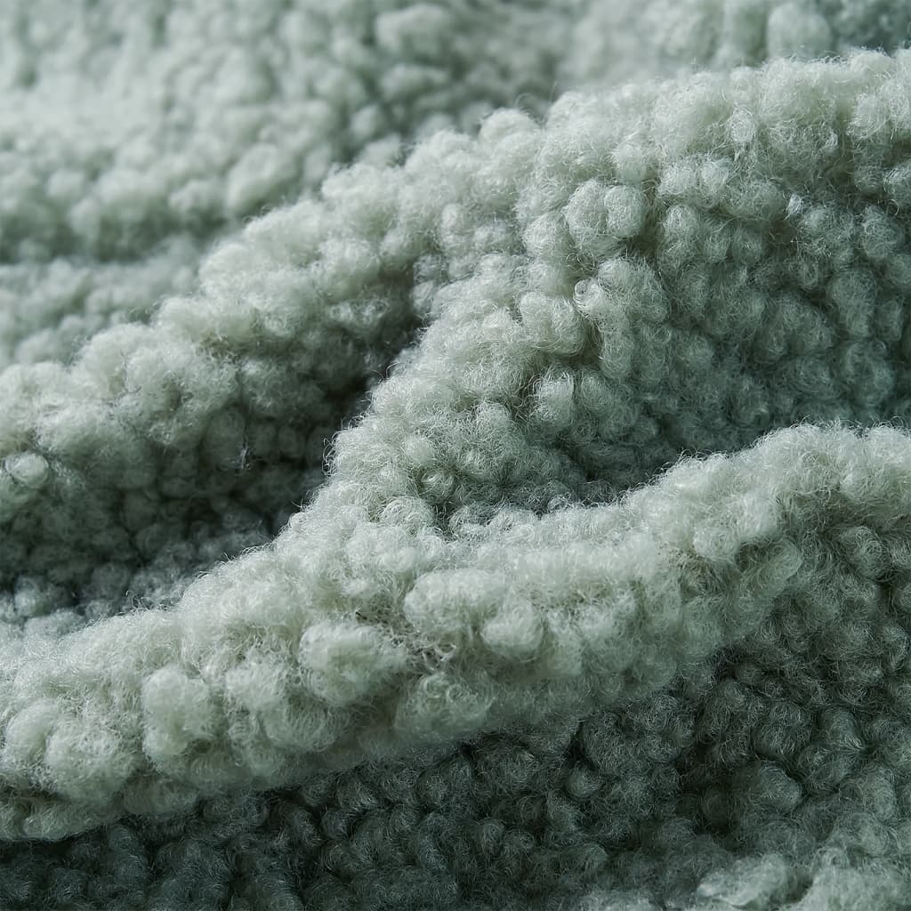 Jachetă cu glugă pentru copii blană artificială Teddy verde mentă 92 GartenMobel Dekor