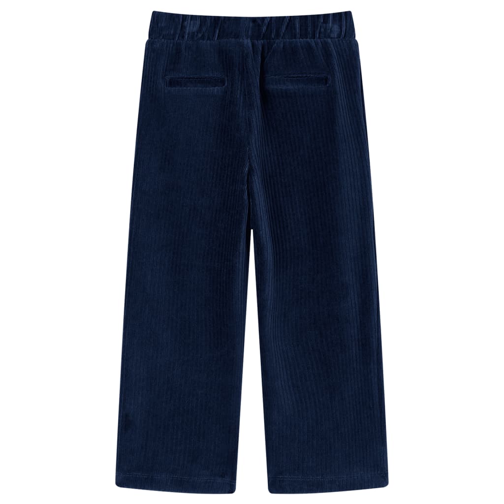 Pantaloni de copii din velur, bleumarin, 104 GartenMobel Dekor