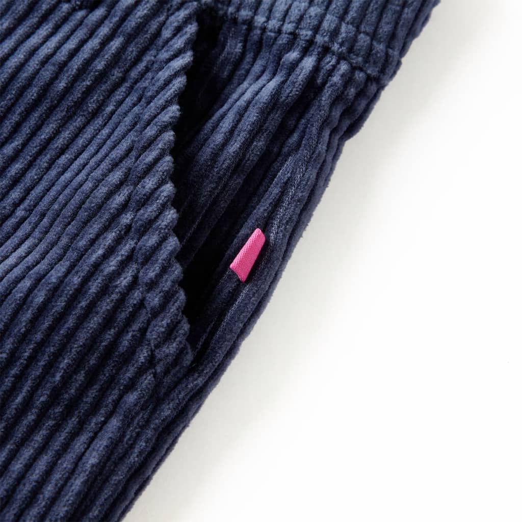 Pantaloni de copii din velur, bleumarin, 92 GartenMobel Dekor