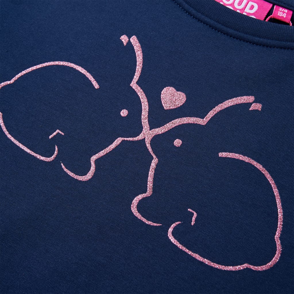 Rochie hanorac pentru copii, bleumarin, 104 GartenMobel Dekor