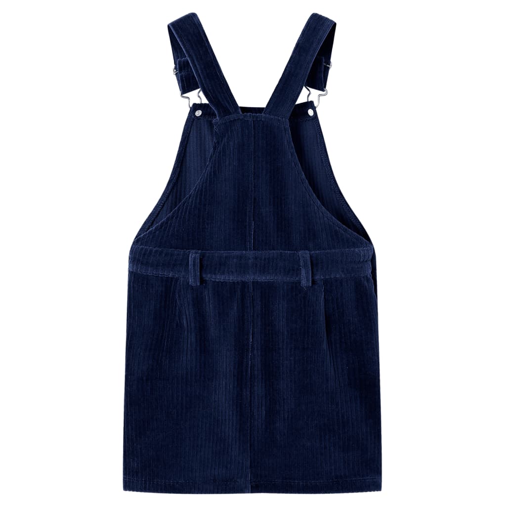 Rochie salopetă pentru copii, velur, bleumarin, 104 GartenMobel Dekor