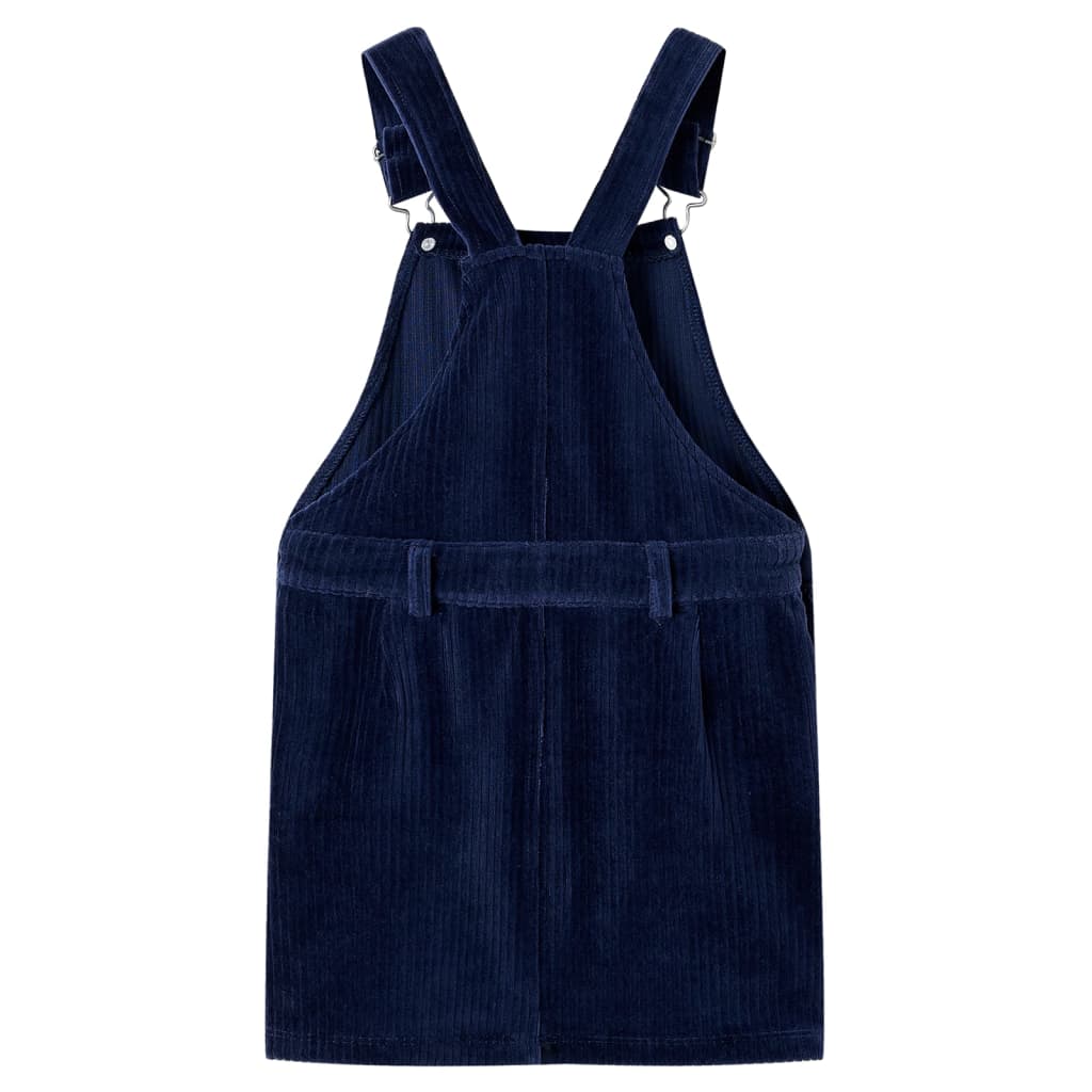 Rochie salopetă pentru copii, velur, bleumarin, 116 GartenMobel Dekor