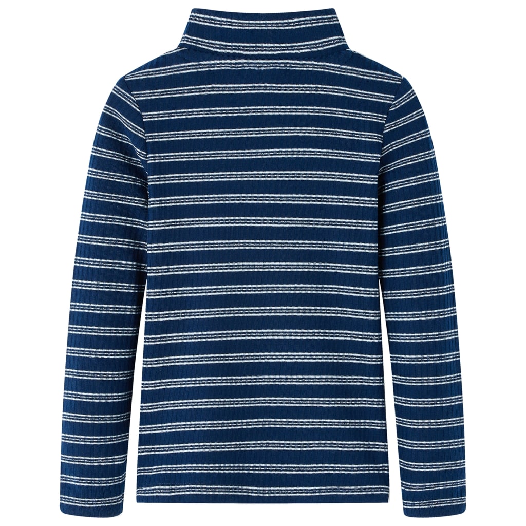 Tricou cu mâneci lungi pentru copii, bleumarin, 128 GartenMobel Dekor