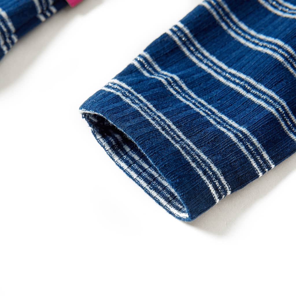 Tricou cu mâneci lungi pentru copii, bleumarin, 140 GartenMobel Dekor