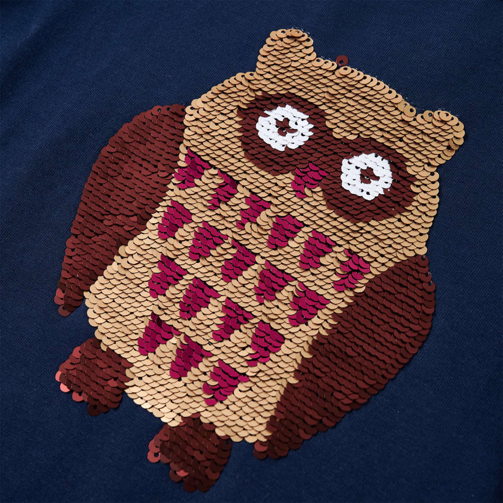 Tricou pentru copii cu mâneci lungi, bleumarin 104 GartenMobel Dekor