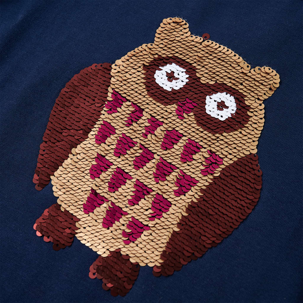 Tricou pentru copii cu mâneci lungi, bleumarin 92 GartenMobel Dekor