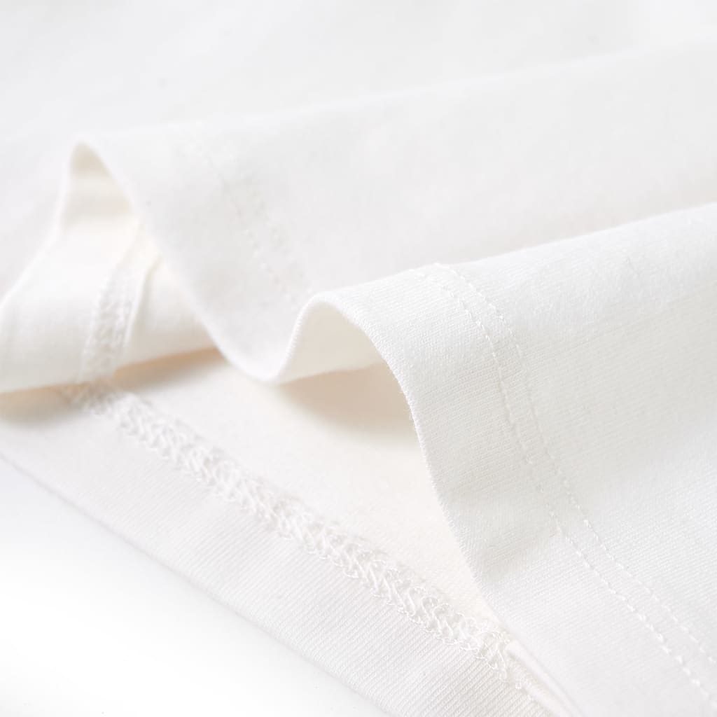 Tricou pentru copii cu mâneci lungi, ecru, 104 GartenMobel Dekor