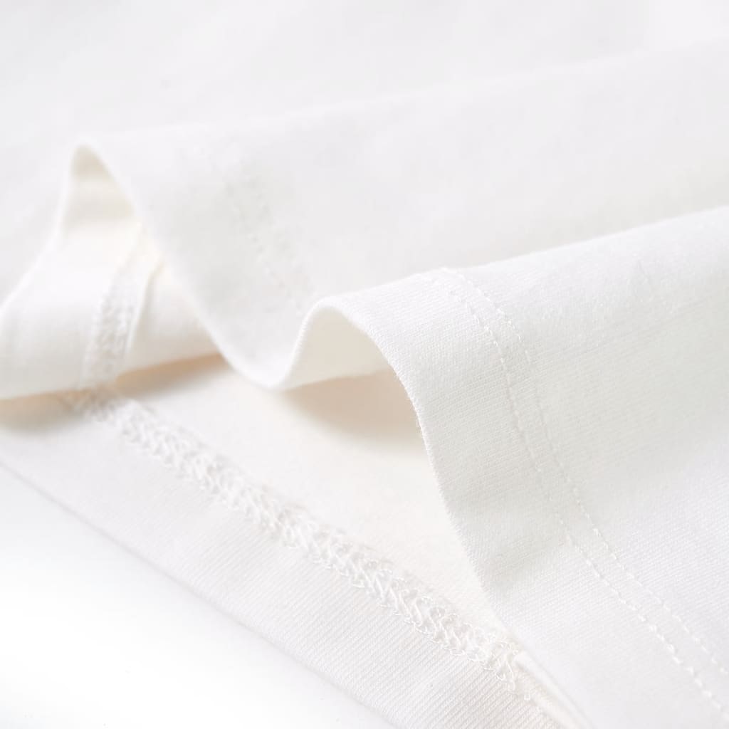 Tricou pentru copii cu mâneci lungi, ecru, 116 GartenMobel Dekor