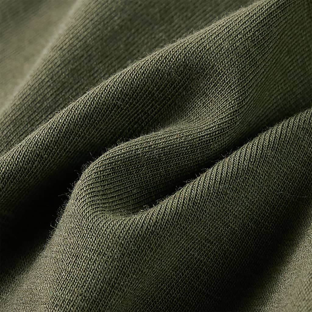 Tricou pentru copii cu mâneci lungi, kaki, 128 GartenMobel Dekor