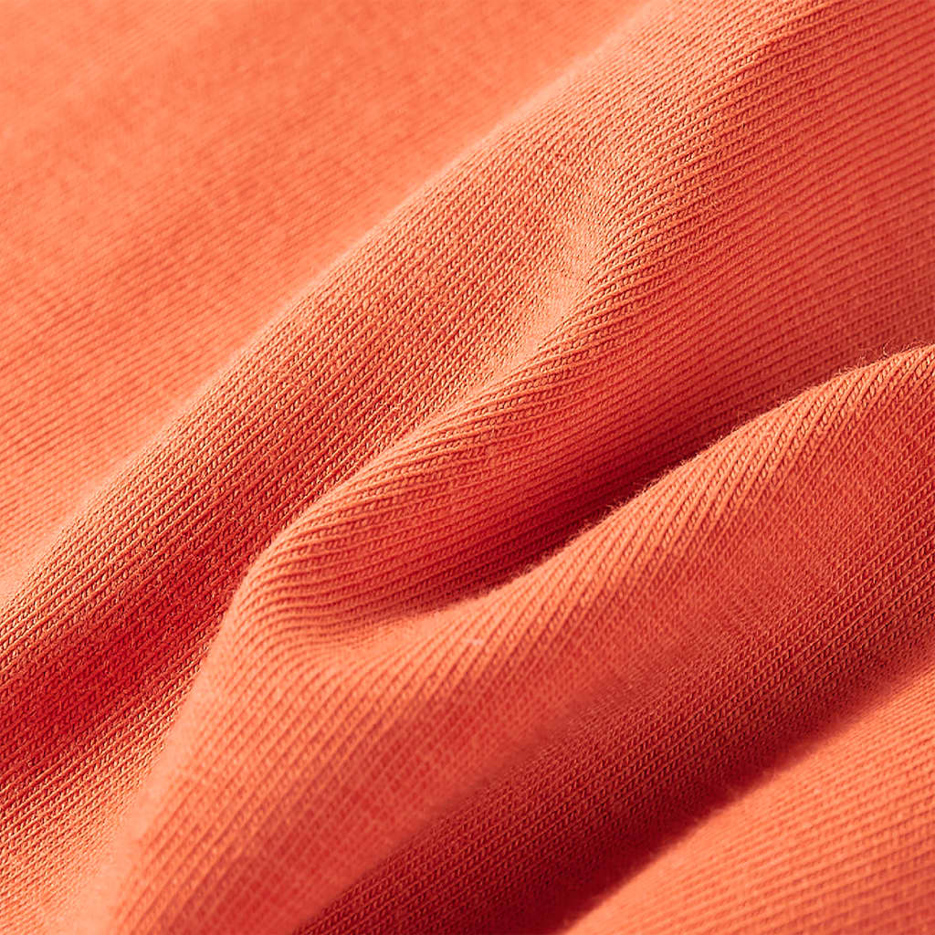 Tricou pentru copii cu mâneci lungi, portocaliu ars, 116 GartenMobel Dekor